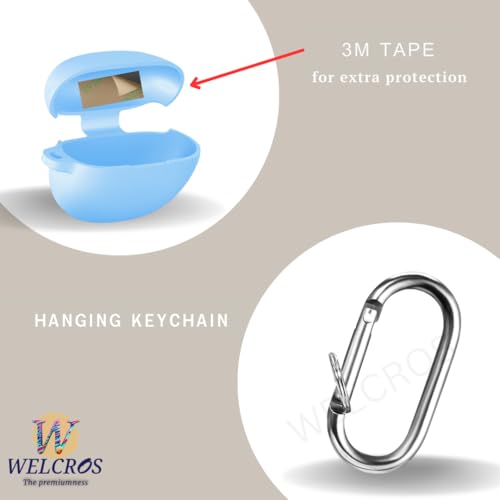 Image of WELCROS Soft Silicone Protective Case Cover for OnePlus Buds 4 (SkyBlue)