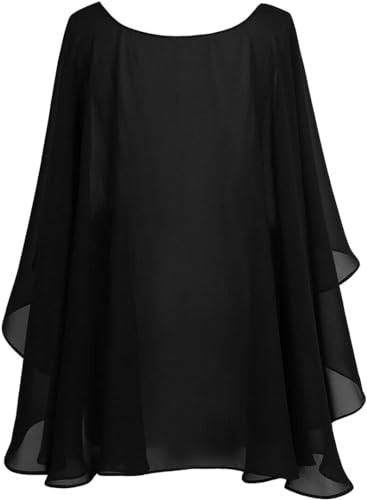 YINGJIABride Woman's Chiffon Capelet Bridal Cape Wedding Shawls Evening Dresses Overlay Stole2