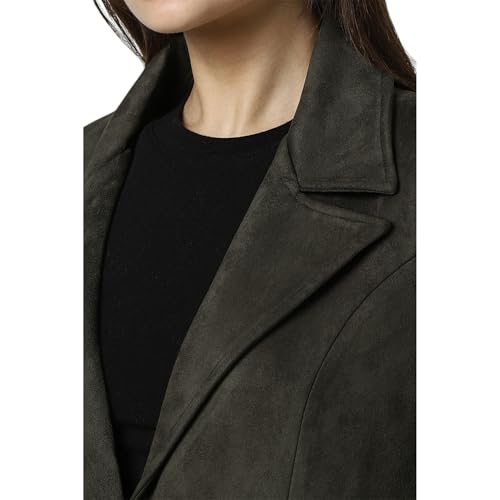 Image of Van Heusen Women's Regular Fit Casual A-line Coat, polyester blend