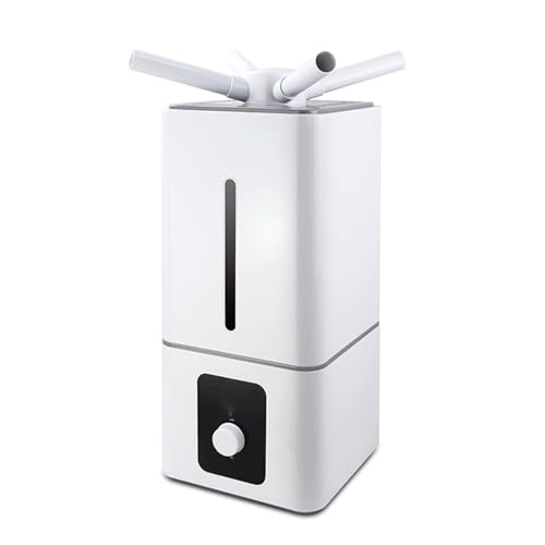 FHRKA Humidificateur Commercial 15 L, humidificateur d;air Industriel pour supermarchés, entrepôts et Bureaux (Version Manuelle Simple) (4 Heads Manual Version)