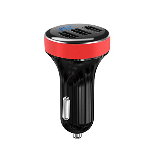 Tancredy 3 USB Car Charger Adapter 3.1A Voltage Current Monitor USB Charger For iphone 5 6 7