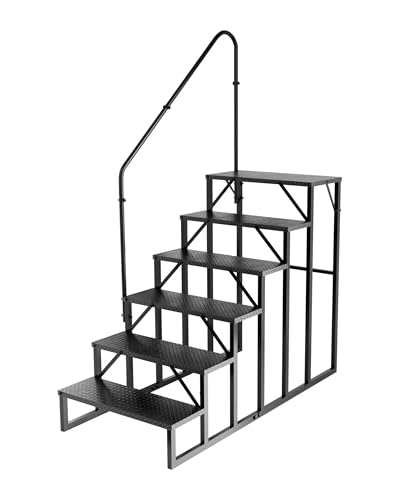 RV Steps with Handrail 6 Step