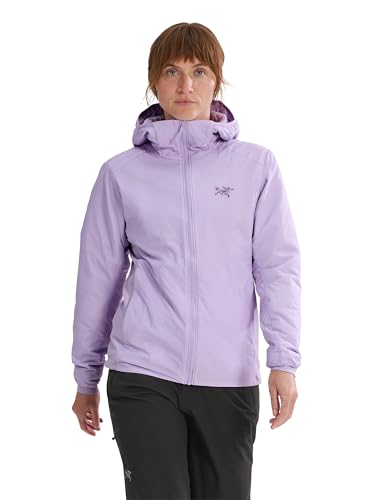 Arc'teryx Atom Hoody Women's | Lightweight Insulated Jacket for Women with Hood | Moisture and Wind Resistance | Mallow, XX-Small
