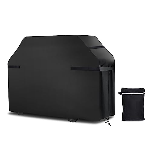 Grillabdeckung, große Grillabdeckungen, robuste Outdoor-Gasgrillabdeckung mit reflektierenden Streifen, wasserdicht, reißfest, staubdicht für Outback, Weber, Char Broil, Brinkmann (Schwarz, 170 x 61 x Grillabdeckung, große Grillabdeckungen, robuste Outdoor-Gasgrillabdeckung mit reflektierenden Streifen, wasserdicht, reißfest, staubdicht für Outback, Weber, Char Broil, Brinkmann (Schwarz, 170 x 61 x