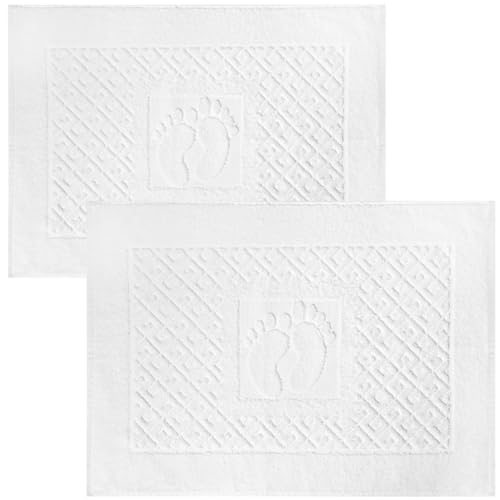 Marmaris Co. 100% Turkish Cotton Bathroom Floor Towel, 2 Pack,