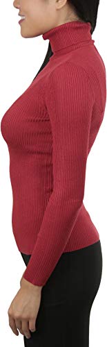Image of ToBeInStyle Women's Classic Knit Fold Over Turtleneck Pullover