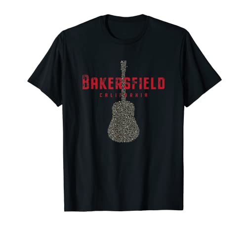 Bakersfield California Guitar Design T-Shirt Bakersfield California Guitar Design T-Shirt