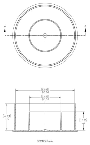Image of Caplugs FTC-20 - FTC Series - Flareless Tube and Nut Caps, 200 Pack, to Fit Tube Size 1-1 /4 inch, Inner Cap Width 1.32 inch x Width 2.08 inch x Length 1.10 inch, Low-Density Polyethylene (PE-LD), Red (99191019)