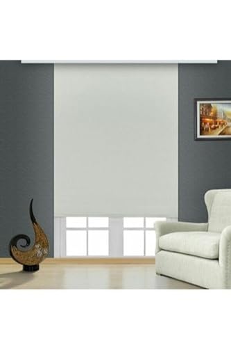 Stor Perde, Beyazıt Tekstil Ekru Blackout Alüminyum Kasa (Karartma Stor) Ekru 130 x 200 byzt168