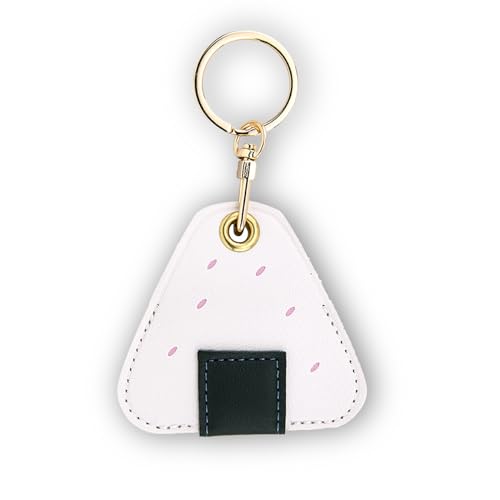 Image of Leather Keychain Case Holder Compatible with Apple AirTag, GPS Airtag Keychain Finder Tracker with Key Ring, Anti-Scratch Protective Air Tag Cover | Leather