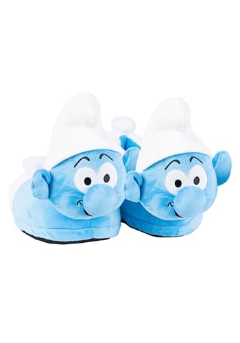 The Smurfs Smurf Character Plush Slippers for Adults