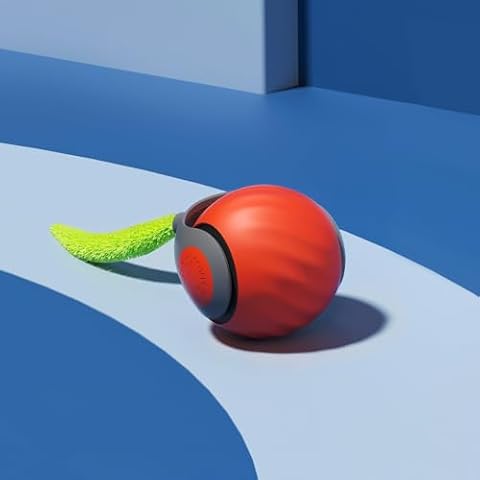 Petgravity Speedy Sprint Ball Toy for Cat Type-C Rechargeable Interactive Cats Toy Orange Cover