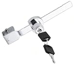 Litensh Sliding Blade Saw Locks with Key, Glass Door Reptile Vivarium Lock Terrarium Showcase Display Case Lock Ratchet Cabinet Glass Door Locks