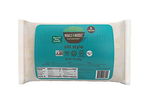 Miracle Noodle Ziti Shirataki Noodles, Low Carbs, Low Calorie, Gluten Free, Soy Free, Keto Friendly, 7 Oz thumb #1