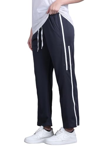 Image of Mack Jonney Striped | Relaxed Fit | Polyster Lycra Trackpant for Women-M01