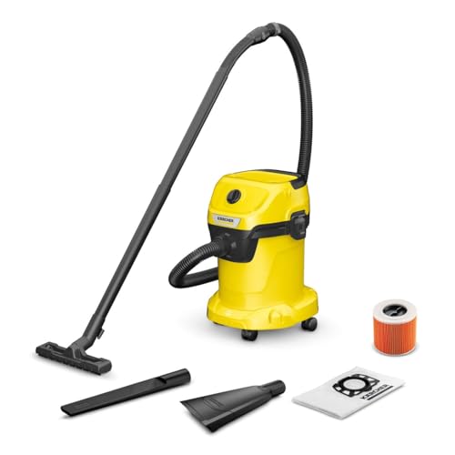 Universal-Staubsauger KARCHER WD 3 V-17/4/35 + Düsen 17 l 1000 W (1.628-124.0) Schwarz, Gelb (1.628-124.0)