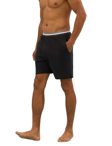 Marks And Spencer Men's 2 Pack Pure Cotton Pajama Shorts, Grey Mix, Small #TOP1