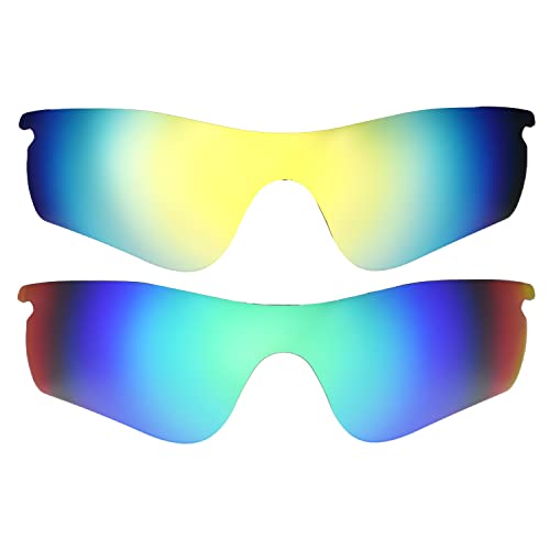 Objectifs Oakleys Radarlock Path 24K or vert pour le cyclisme et trail