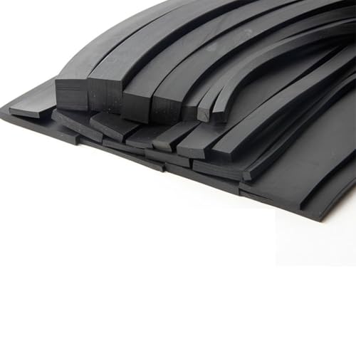 Foam Seal Tape,Weather Strip,10m Black Rubber Square, Thick 2mm× Width 10mm 15mm 20mm 30mm Nitrile Industrial Gasket(2mm*10mm)