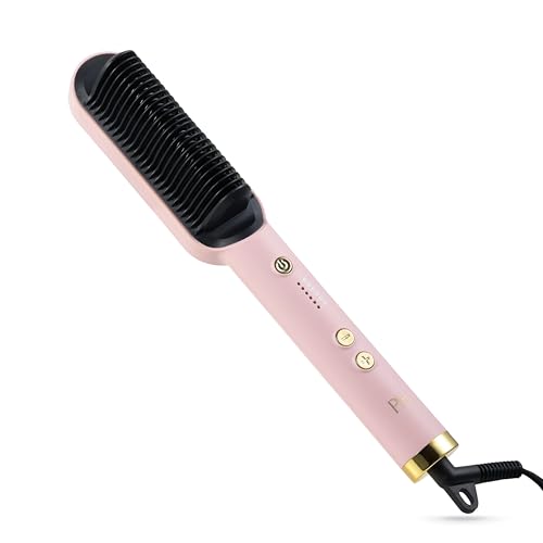 Paris Hilton - Hair Straightening Brush, Professional Ceramic Hot Brush