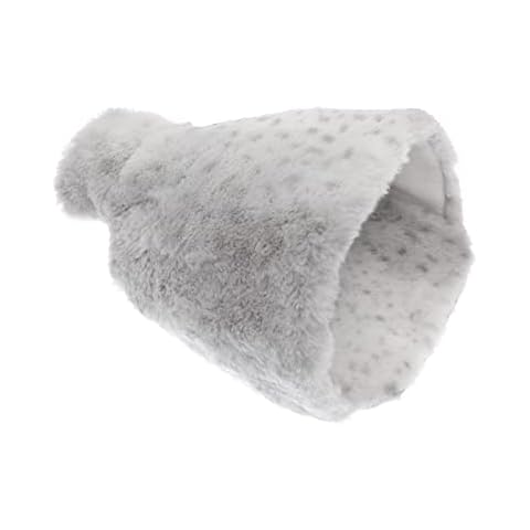 Hot Water Bottle Foot Warmer Foot Muff (Snow Leopard Faux Fur) Cover