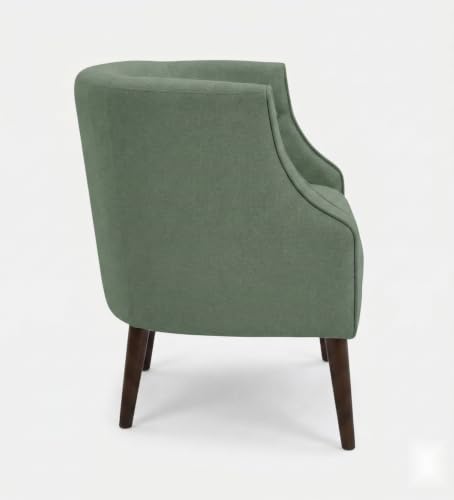 Image of Velum 3 Seater Sofa for Living Room & Office | Premium Fabric Upholstery | Solid Wood Frame | Comfortable Seating | 3 Years Warranty (Frosty Green, Chair)