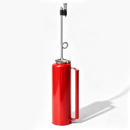 Drip Torch for Forestry & Wildland Fire, 5L Double-Bottom Drip Torch for Burning, Fuel Trap & Check Valve for Controlled Burning