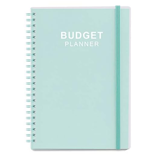 Budget Planner - Monthly Finance Organizer with Expense Tracker Notebook to Manage Your Money Effectively, Undated Finance Planner/Account Book, Start Anytime, 1 Year Use, A5, Teal