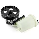 Farrme 20-1013 Power Steering Pump with Pulley Reservoir Assembly Fit for Dodge-Ram 1500 V6 3.7L V8 4.7L 5.7L 2009-2010 Automotive Replacement Power Steering Pumps 55398903AE Power Assist Pump