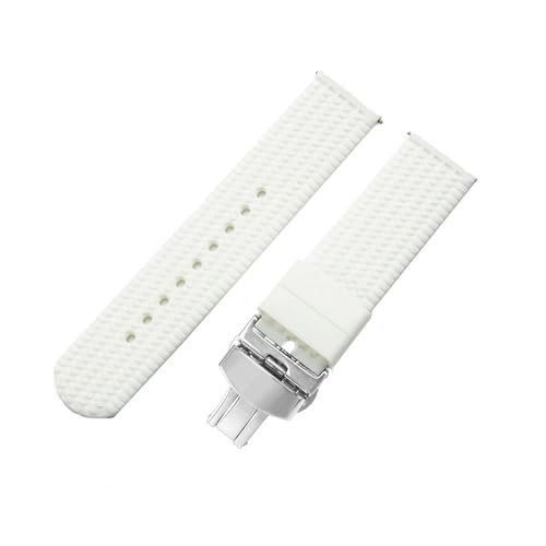 BCDYVWA PLTs Samsung Gear S3 Huawei Watch2 X}[gEHb`oh g͗l VR h }`J[ X|[cEHb`Xgbv 22 20mm Ή(White-Steel-B1,18mm)