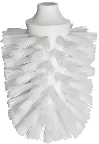 emco Original Ersatzbürstenkopf für WC-Bürstengarnitur, schraubbarer Bürstenkopf aus Kunststoff für emco Toilettenbürsten, geeignet für fast alle Serien, weiß