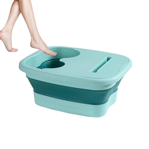 Bañera de spa para pies, cubo de masaje para pies, spa para aliviar el estrés, bañera plegable para pies