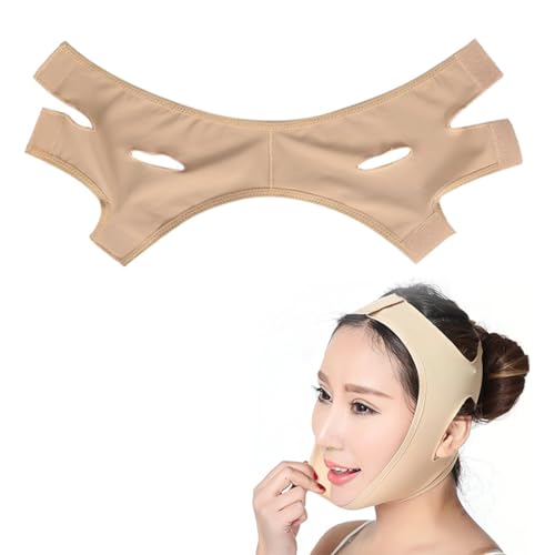 OIGWBPH Gesicht Abnehmen Maske V Linie Maske V Gesicht Kinn Bandage Gürtel Schönheits Hals Masken Gesicht Heben dünne Form Gesichtslinie ab Reduzieren Doppelkinn Verband Klage für Frau und Mann