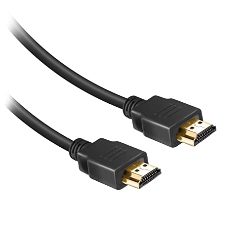 ekon Cable HDMI 1.4 macho macho, 10 metros, resoluciones 4K Ultra HD y 3D, conectores dorados, antiarrugas, para TV, proyectores, portátiles, PC, MacBook, PlayStation, Nintendo Switch