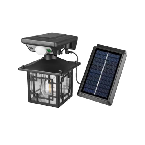 Fegtrtyoa Paquete de 2 Farolillos Solares para Exteriores, Impermeables, con Efecto de Llama Danzante, Ideales para Decorar Jardines y Patios.