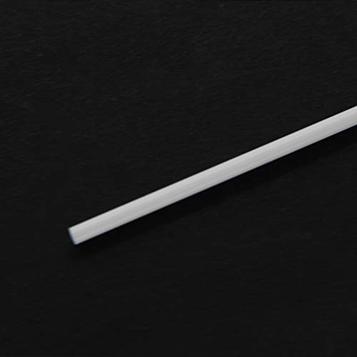Image of Bettomshin 5Pcs ABS Rigid Plastic Hard Tube Round Tubing 0.12 inchOD x 19.69 inch Length for Garden Aquarium Agricultural White