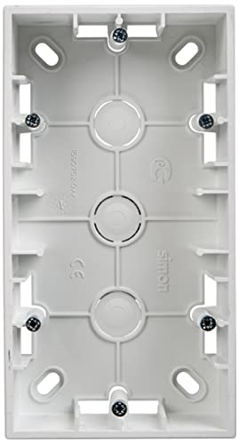 Simon Db B 0 Electric Box Double Surface Abs Alum Simon15, Thermoplastic, White - Image 3