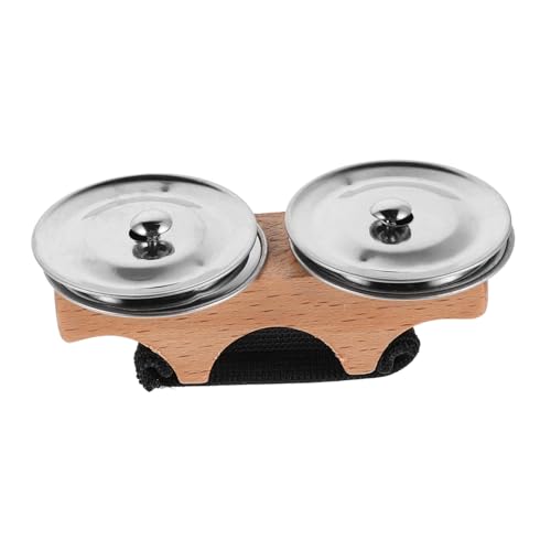 SUPVOX Platillo De Dedo Pandereta Para Campanas De Platillos Instrumento Musical De Pandereta Platillos Para Panderetas Platillos De Mano Mini Platillos Tambor De Metal
