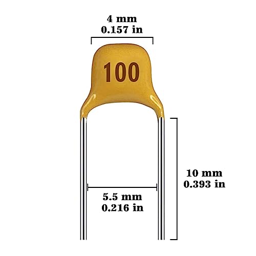 Allecin CONDENSATEURS CÉRAMIQUES MONOLITHIQUES 24 Values Monolithic Ceramic Capacitor Assortment Kit 10Pf 20Pf 30Pf 47Pf 56Pf 68Pf 100Pf 220Pf 330Pf 680Pf 1Nf 4.7Nf 10Nf 47Nf 100Nf 0.15Uf 0.22Uf 0.33Uf 0.47Uf 0.68Uf 1Uf 2.2Uf 4.7Uf 10Uf thumb #1