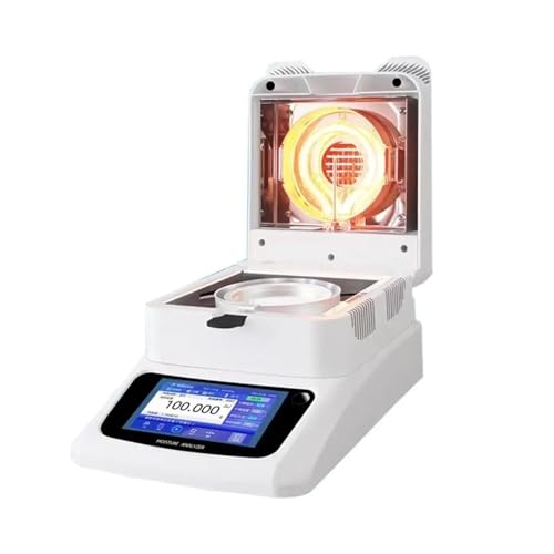 Analizador de humedad Balance Meter 0.001g Legibilidad Pantalla táctil Balanza de laboratorio 120gx0.001grams,Herramientas mecánicas(XF-720MA 120g0.002g)