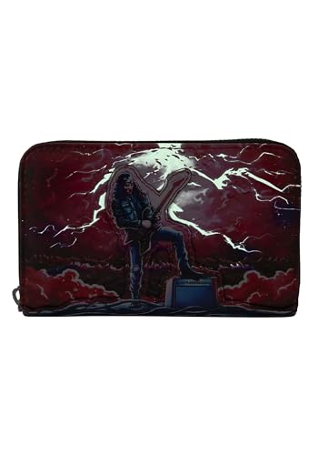 Loungefly Stranger Things Eddie Munson Tribute Glow Zip Wallet2