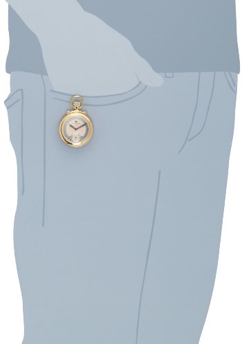Image of Charles-Hubert, Paris 3873-G Classic Collection Gold-Plated Polished Finish Open Face Mechanical Pocket Watch
