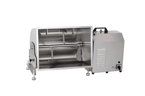 Image of Hakka 85lb /37.5L Electric Meat Mixer, Stainless Steel 50L Capacity Tilt Tank Commercial Meat Mixer with Motor for Sausage Restaurant Food Processing Equipment