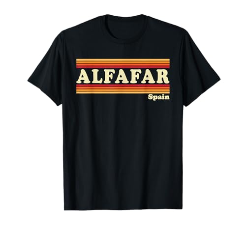 Vintage 80s Alfafar España Retro Gráfico Camiseta