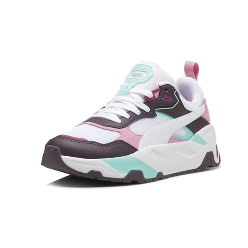 PUMA Kids Boys Trinity Jr Sneakers Shoes Casual - Black, Pink, White - Size 4.5 M2