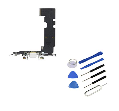 RepairMedia-Shop ?RM? - Conector de Carga para iPhone 8 Plus, Cable de Audio, Cable Flexible, Antena, micrófono, para 8 + Piezas de Repuesto con Juego de Herramientas ?RM?