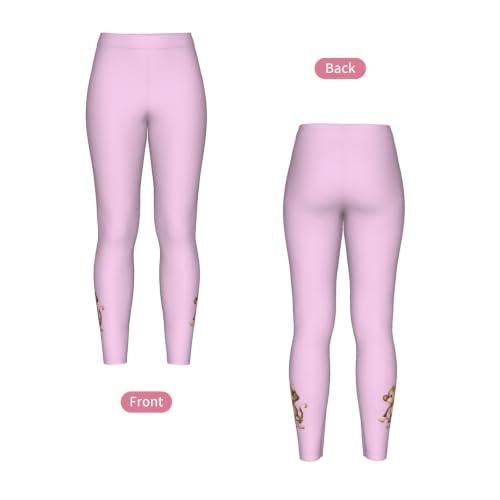 Leggings de compresión para mujer con estampado de mono suave 4