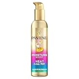 Pantene Pro-V Moisture Boost Heat & Glow Leave-In-Creme 135ml. Schützt vor Luftfeuchtigkeit, Frizz und Hitze. Mit Hitzeaktivierter Pro-V Formel. Anhaltende Weichheit und Glanz Ohne zu Beschweren