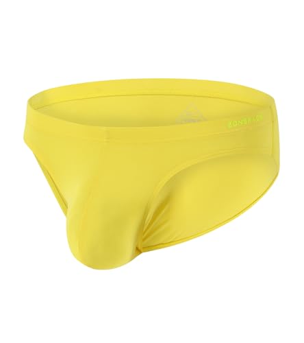 ZONBAILON Men’s Soft Bamboo Viscose Underwear Bulge Contour Pouch Breathable Comfortable Absorbs Sweat Male Briefs Plus Size