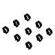 100 Stück 8 Mm Leere Taubenringe, Identifizierbare Beinbänder für Rennvögel, Beinringe für Tauben und Tauben, Unverzichtbares Taubenzubehör (BLACK)